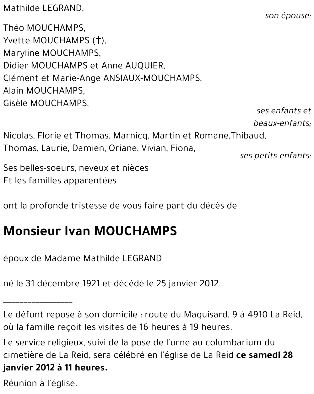 Ivan MOUCHAMPS