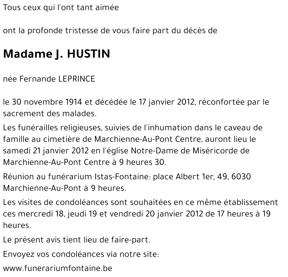 J. HUSTIN