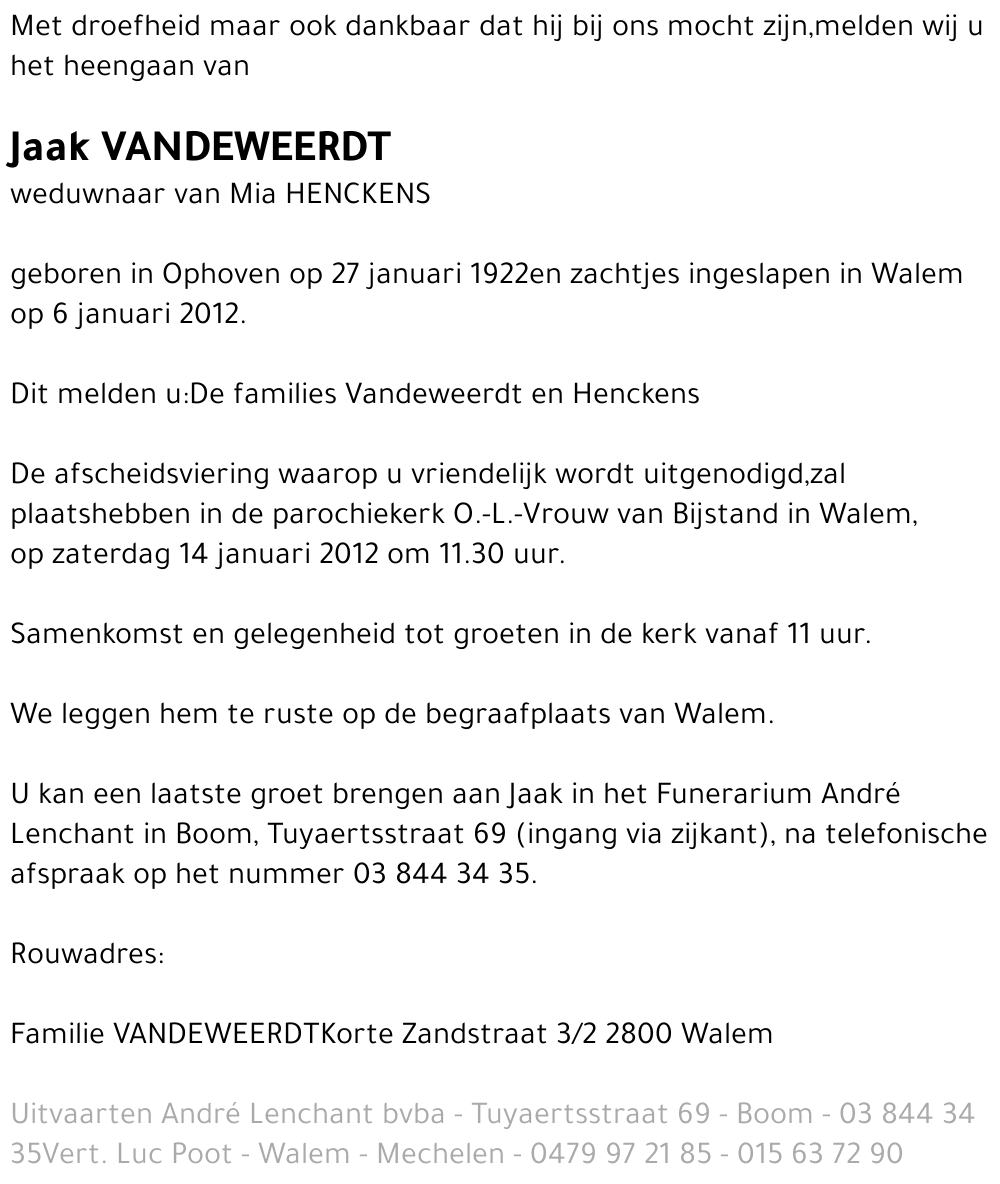 Jaak Vandeweerdt