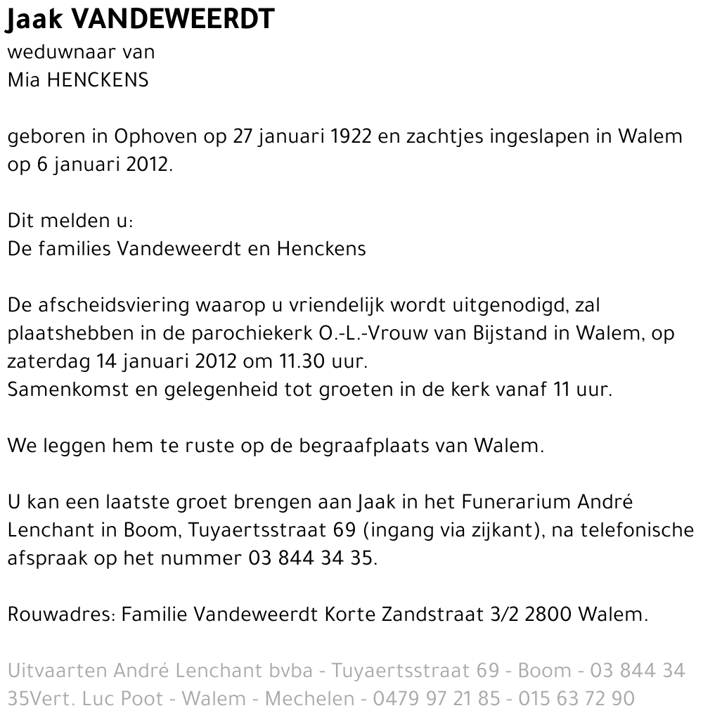 Jaak Vandeweerdt