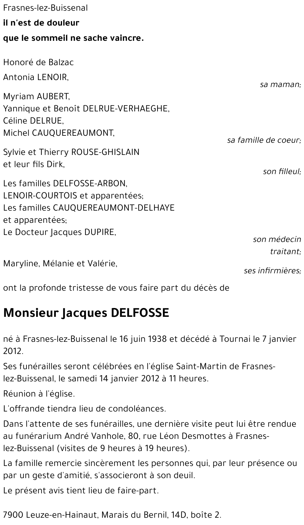Jacques DELFOSSE