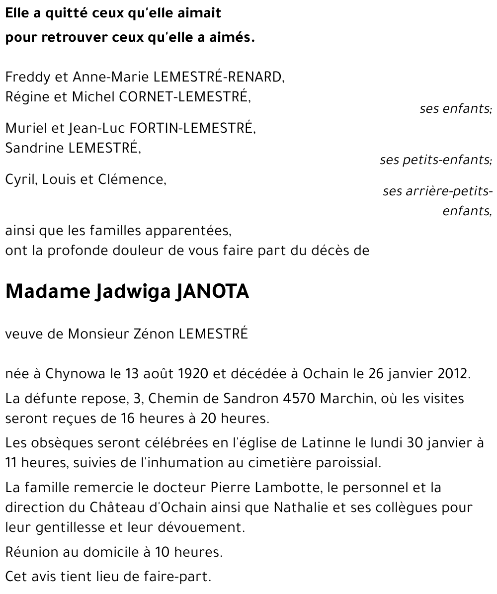 Jadwiga JANOTA