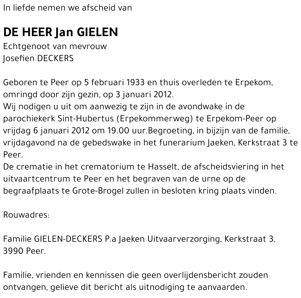 Jan GIELEN