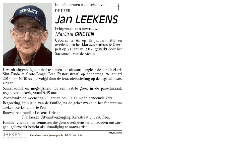 Jan Leekens