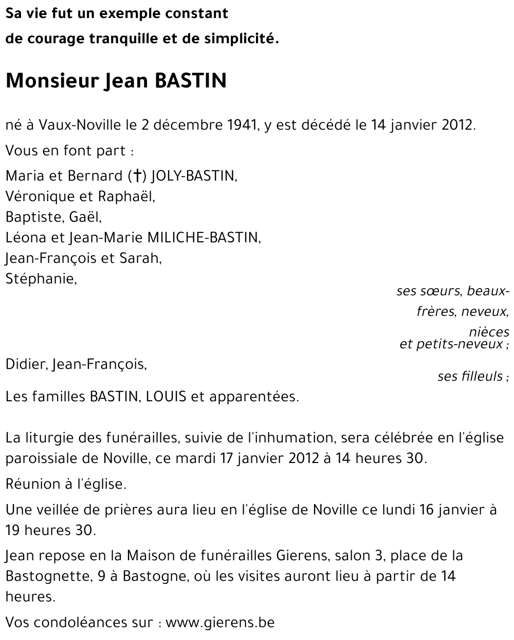Jean BASTIN