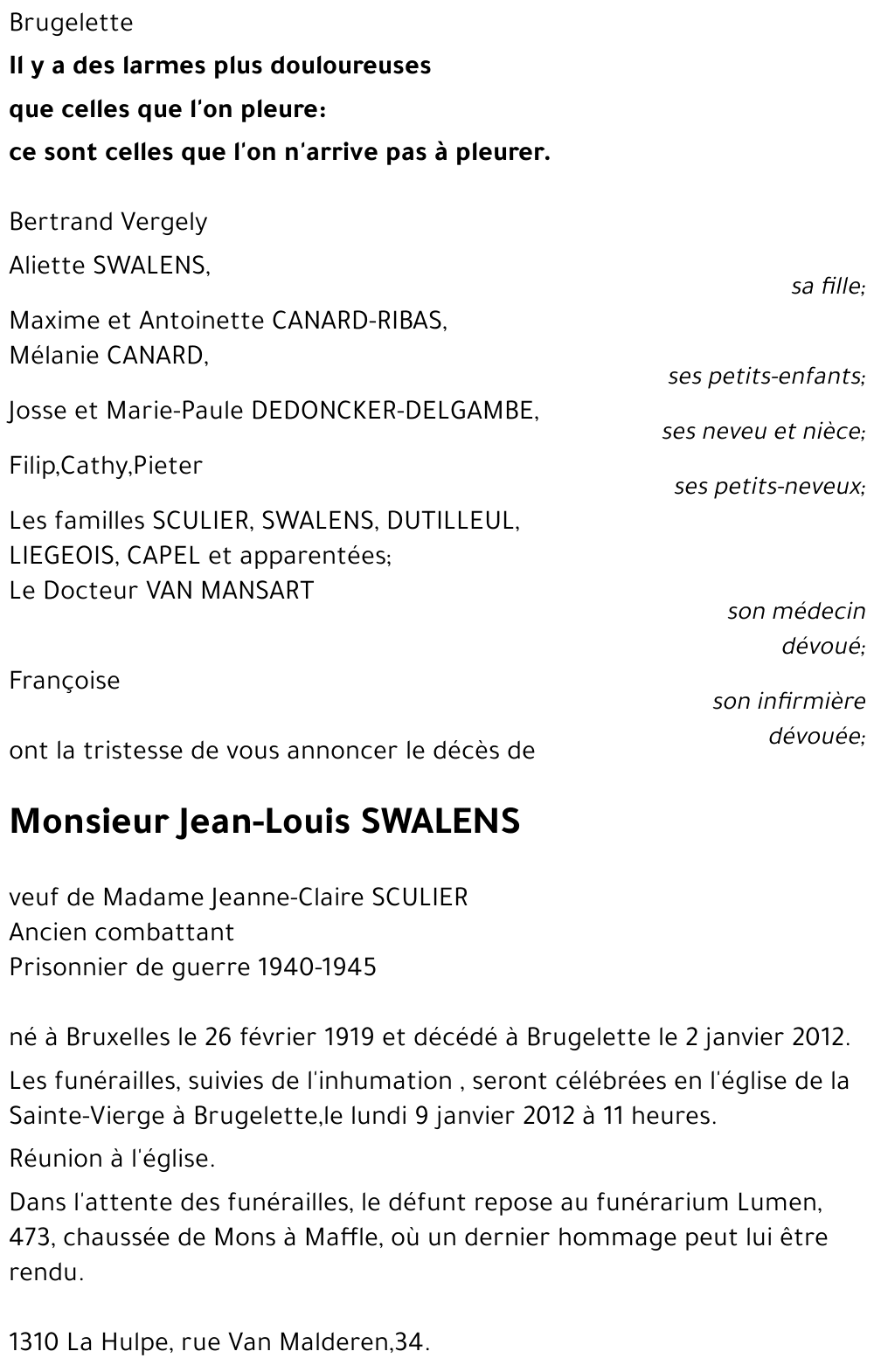 Jean-Louis Swalens
