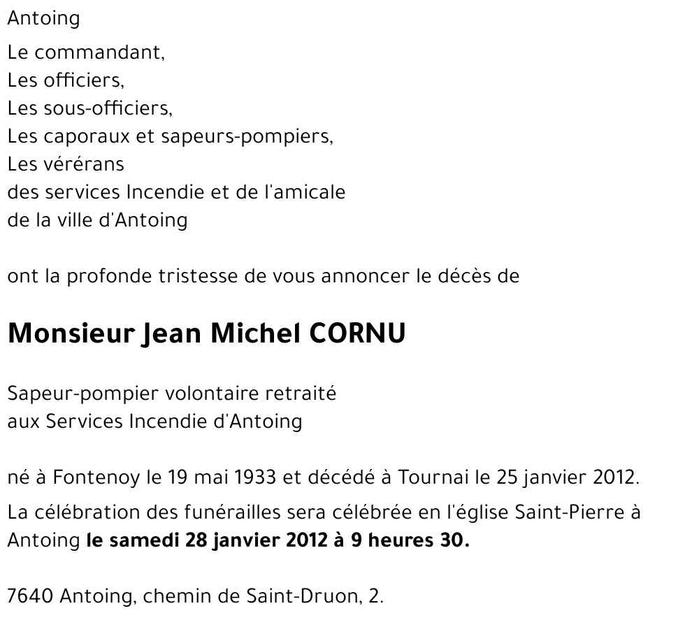 Jean Michel CORNU