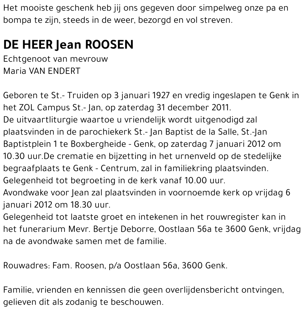 Jean ROOSEN