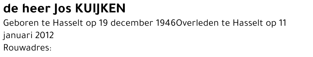 Jos KUIJKEN