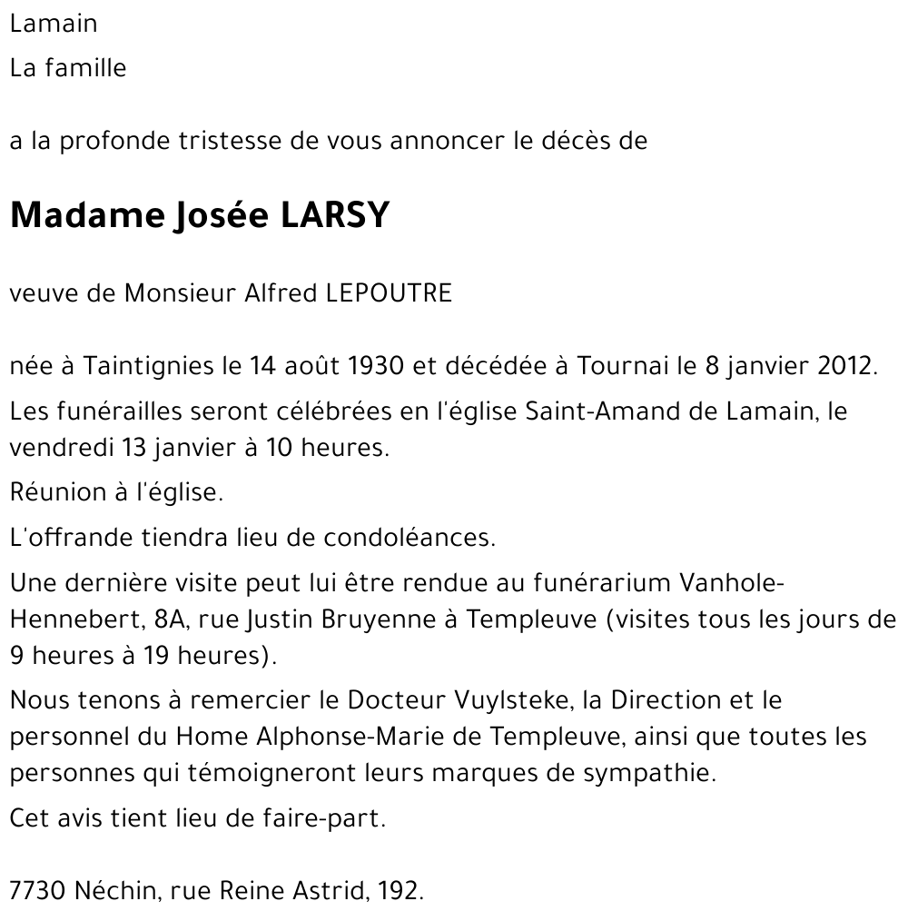 Josée LARSY