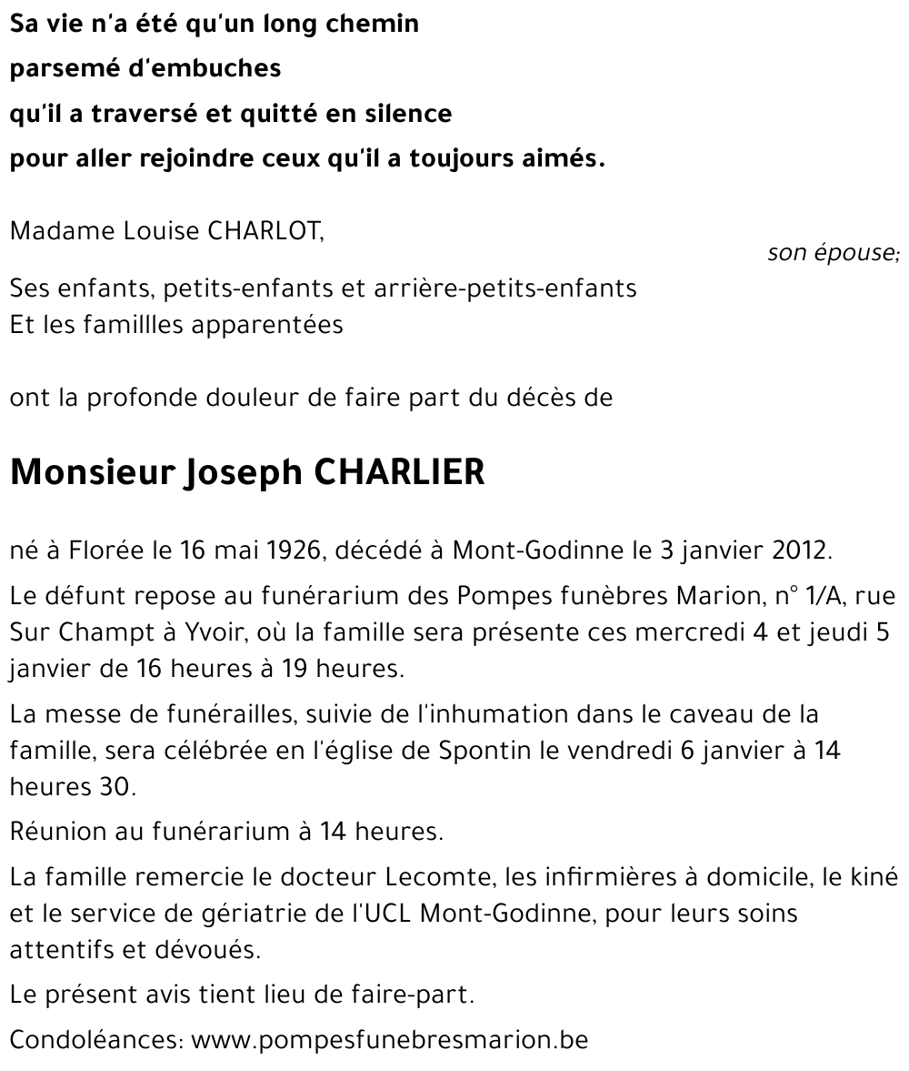 Joseph CHARLIER