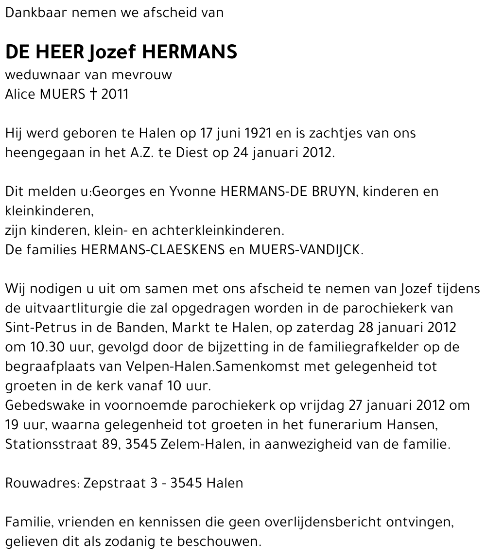 Jozef HERMANS