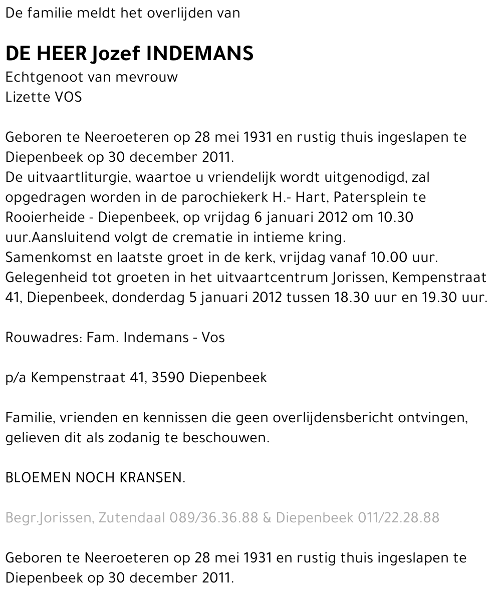 Jozef Indemans