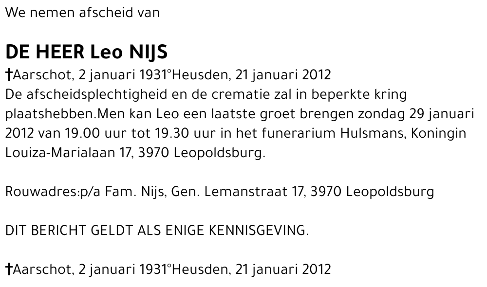 Leo Nijs