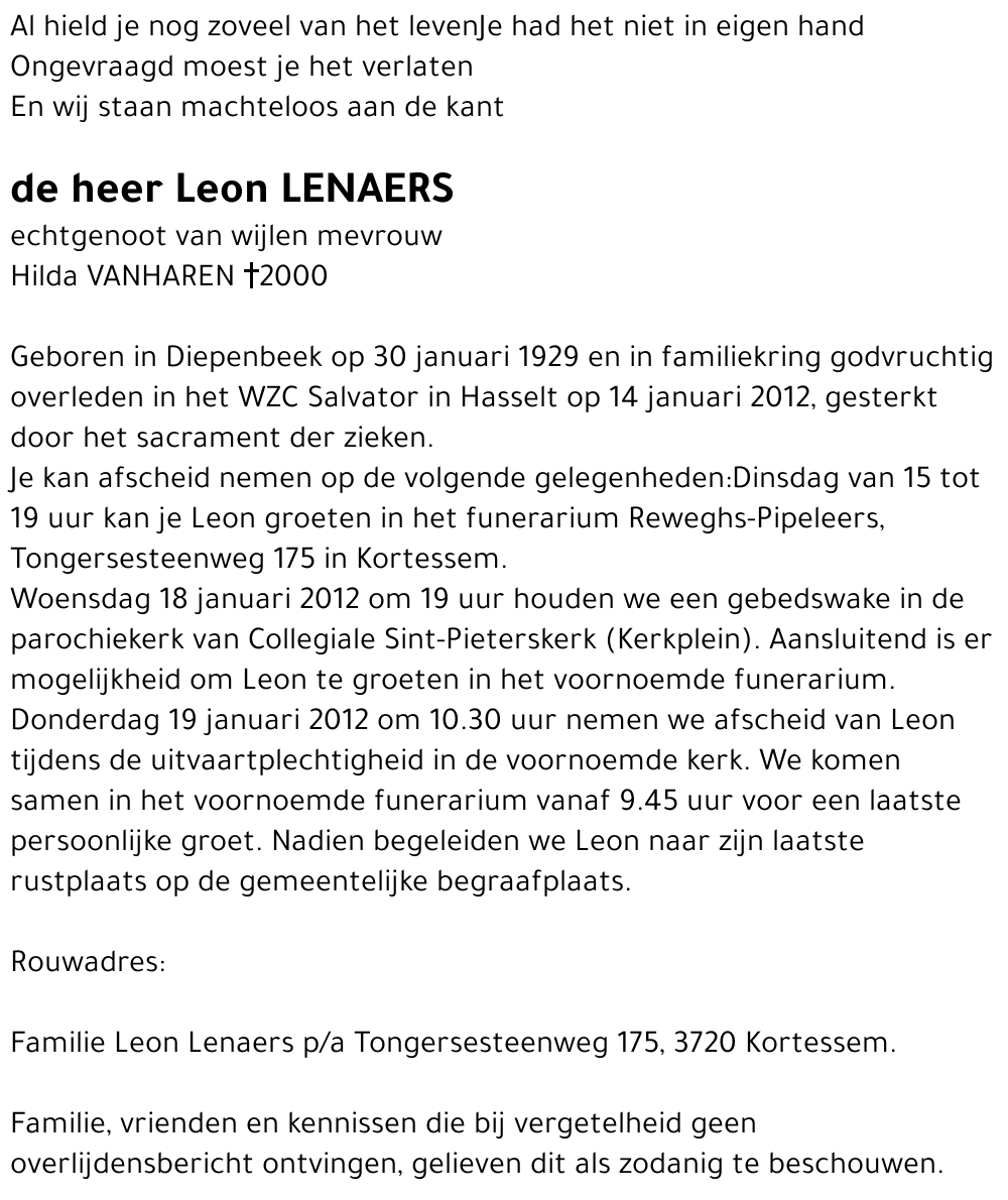 Leon LENAERS