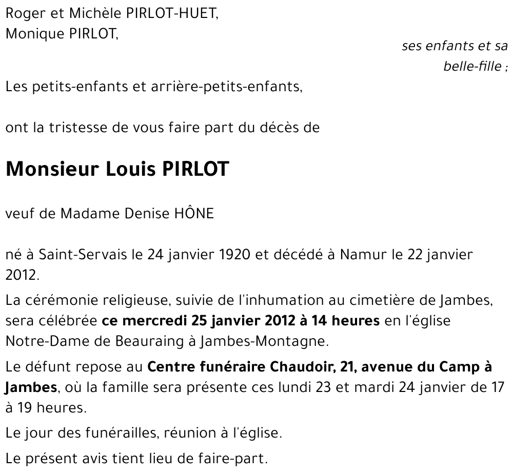 Louis PIRLOT