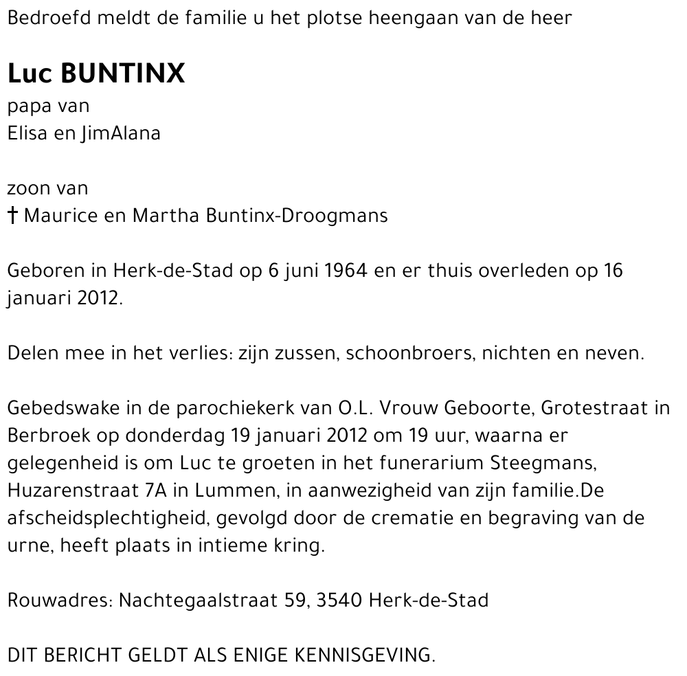 Luc Buntinx