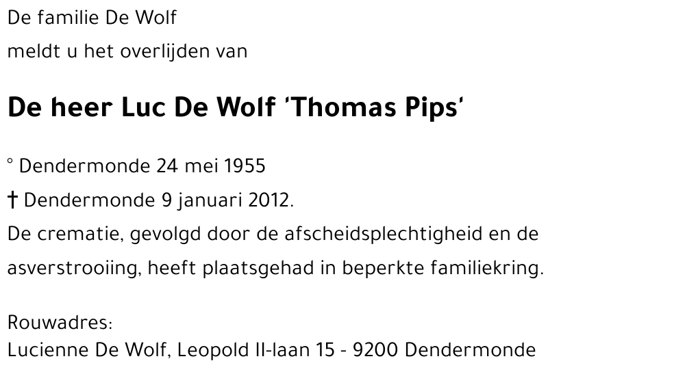 Luc De Wolf