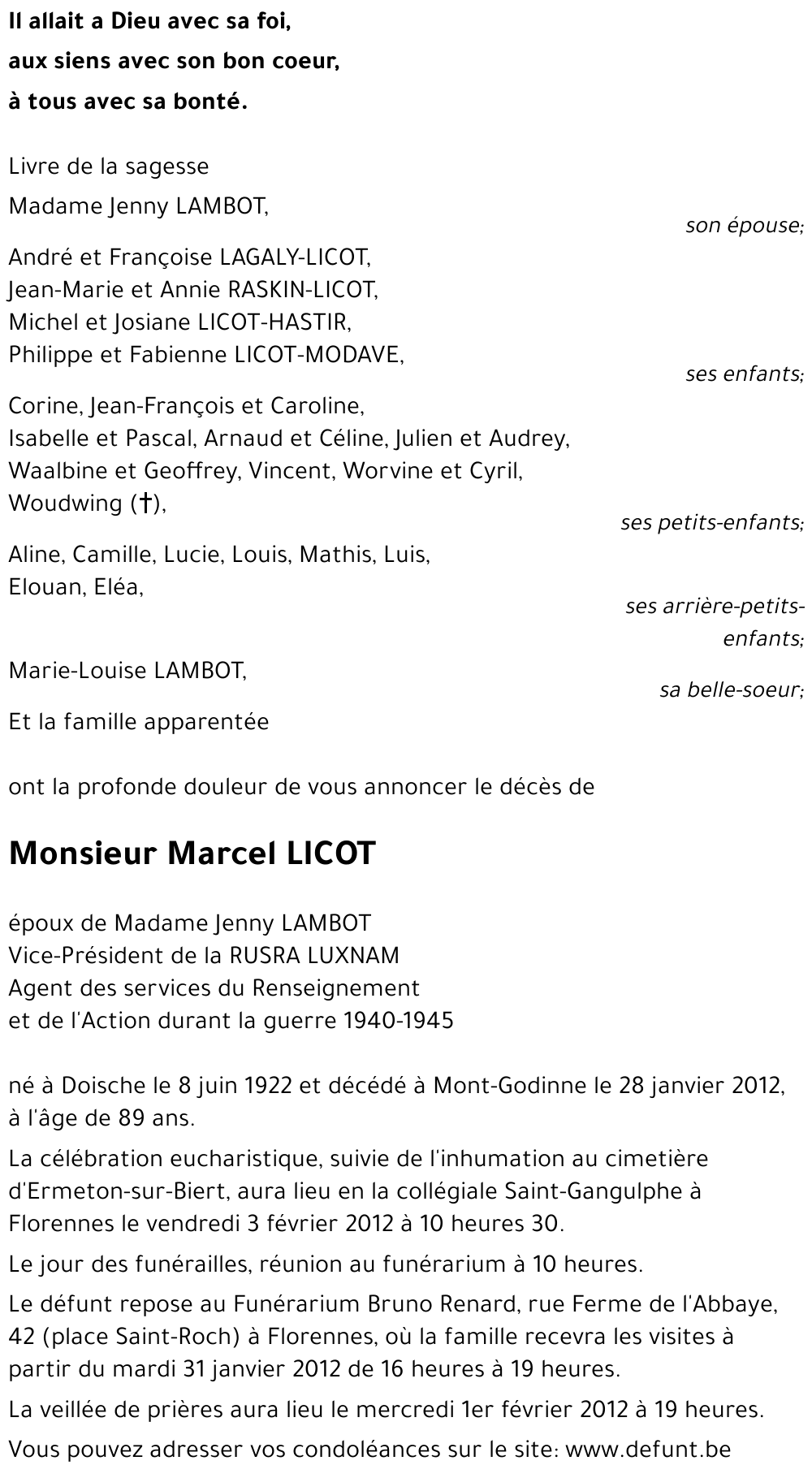 MARCEL LICOT
