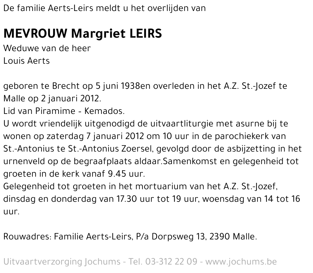 Margriet Leirs