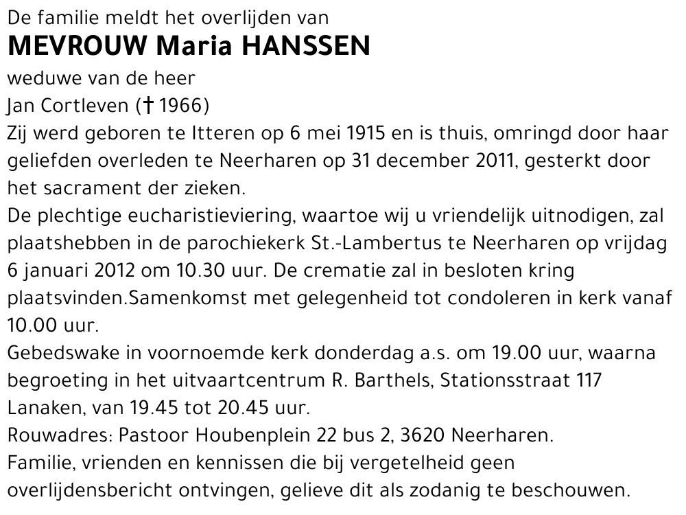 Maria Hanssen