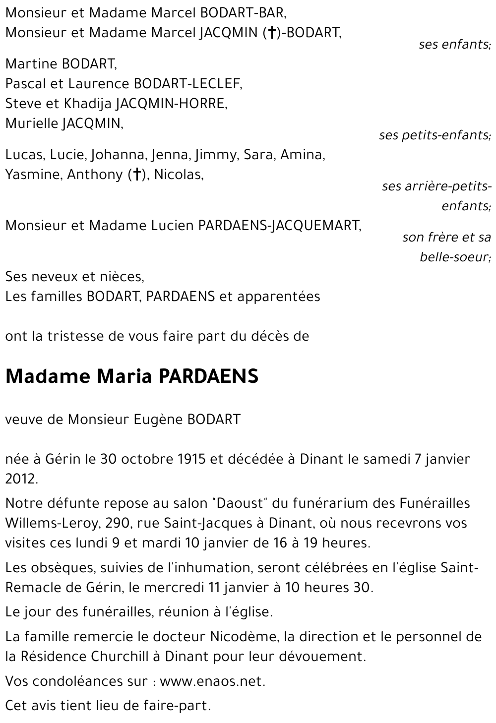 Maria PARDAENS