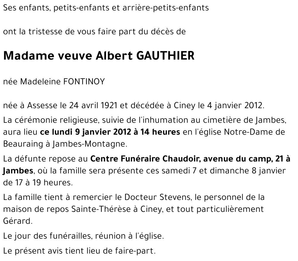 Marie-Madeleine FONTINOY