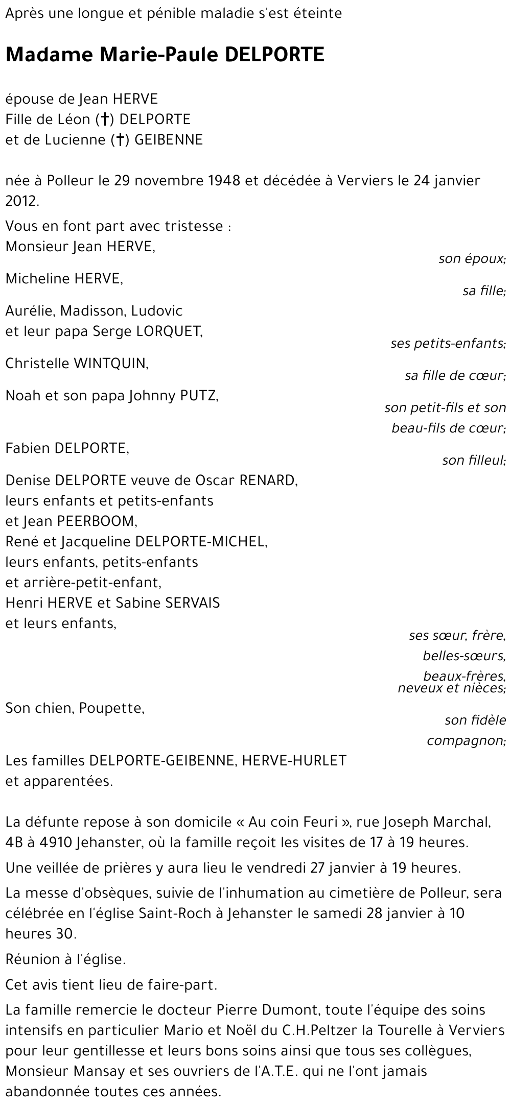 Marie-Paule DELPORTE