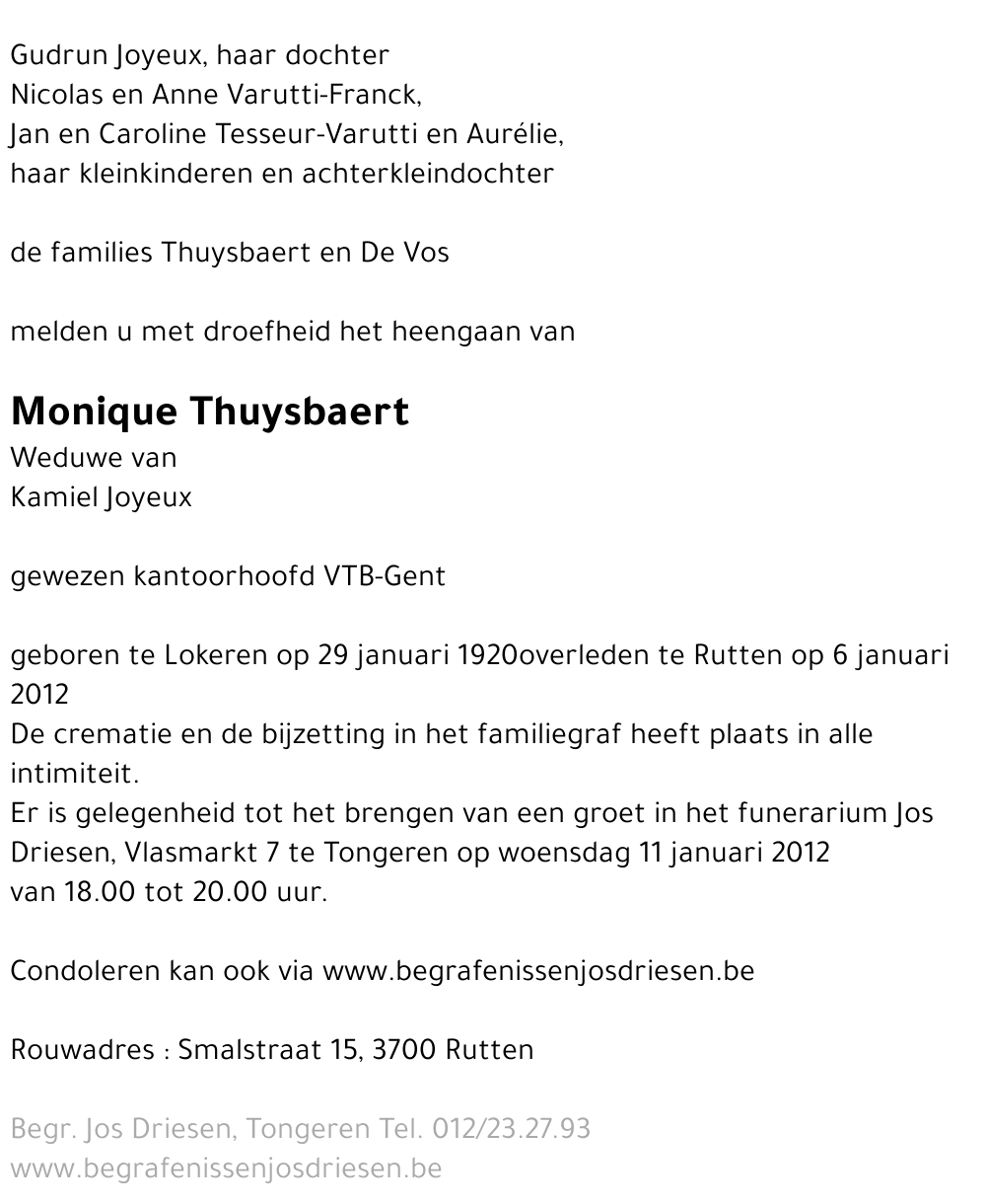 Monique Thuysbaert