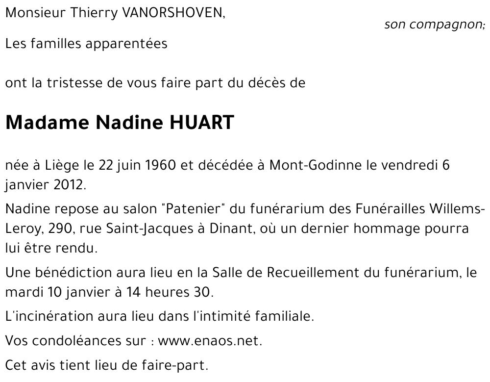 Nadine HUART