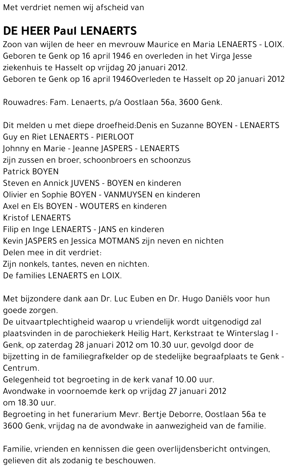 Paul LENAERTS
