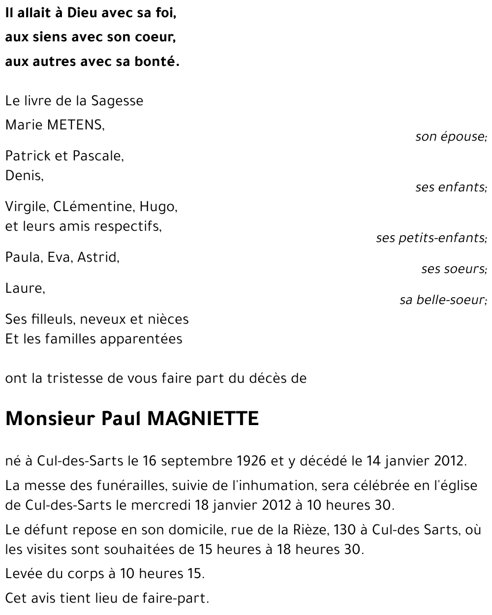 Paul MAGNIETTE