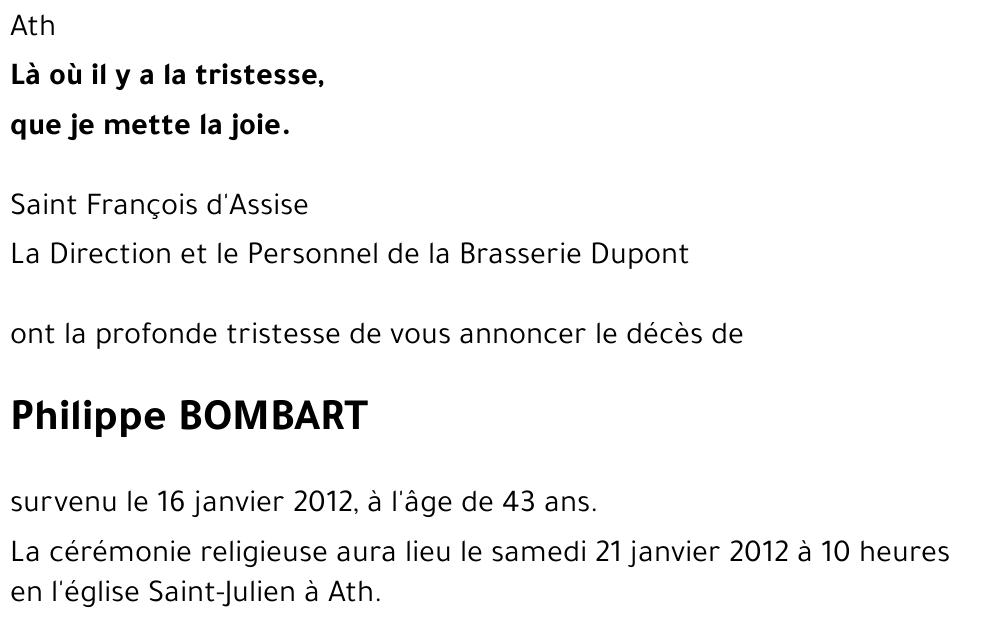 Philippe BOMBART
