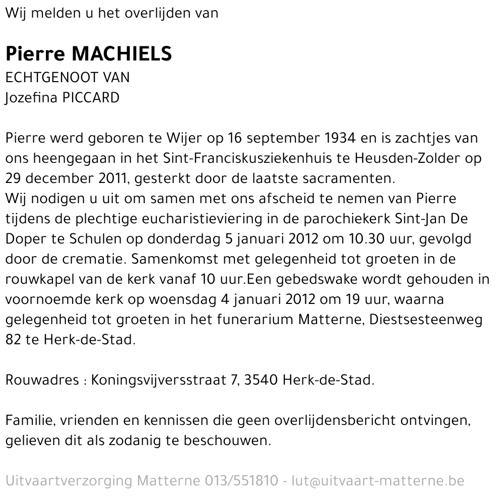 Pierre Machiels