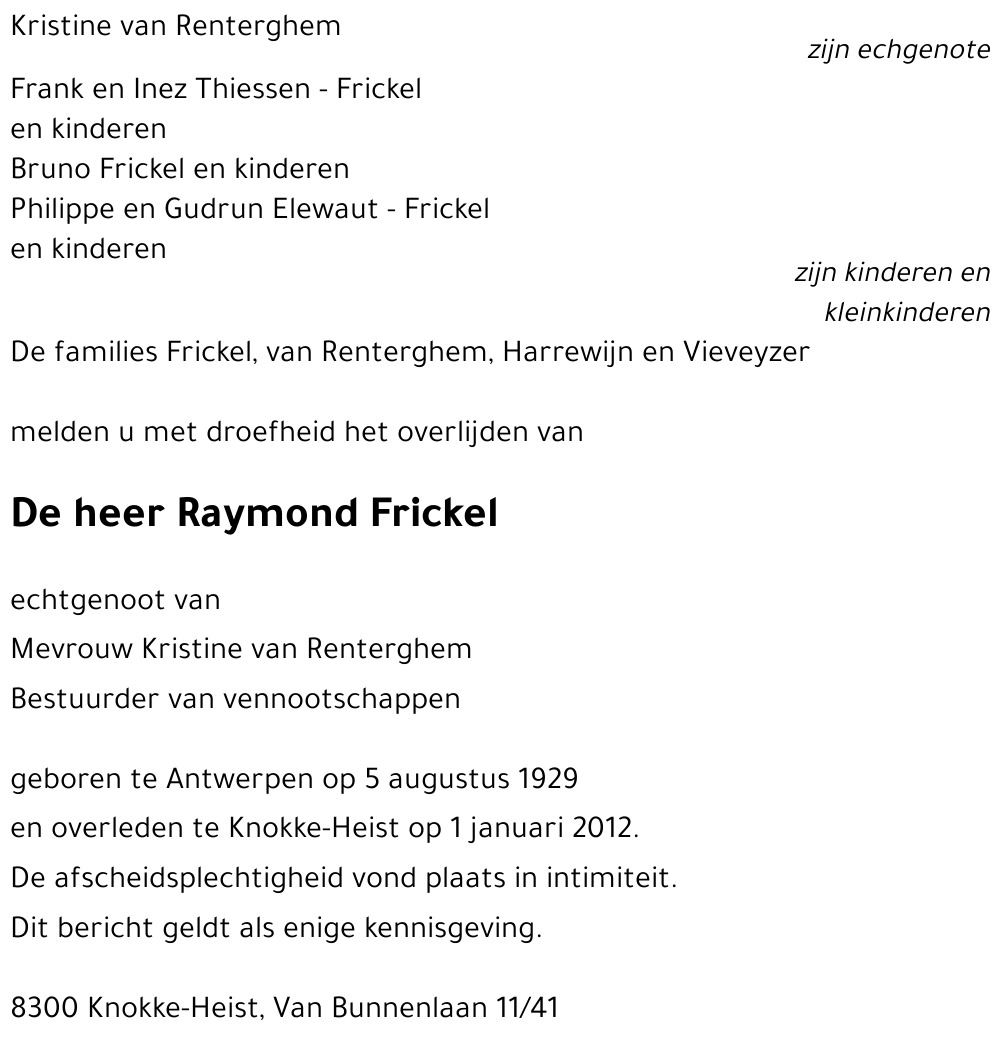 Raymond Frickel