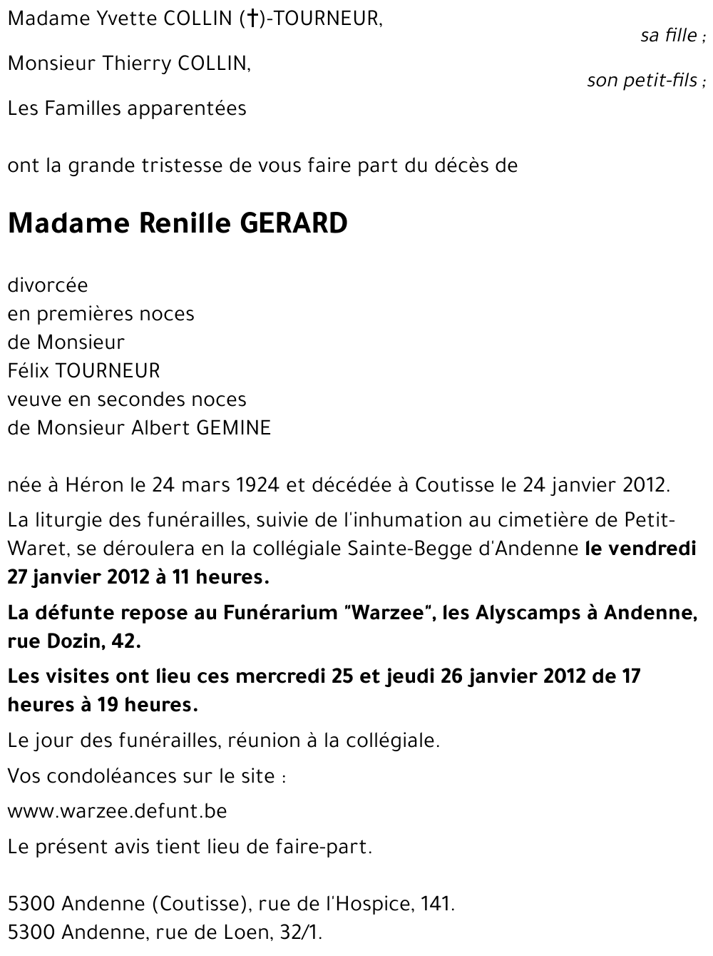 Renille GERARD