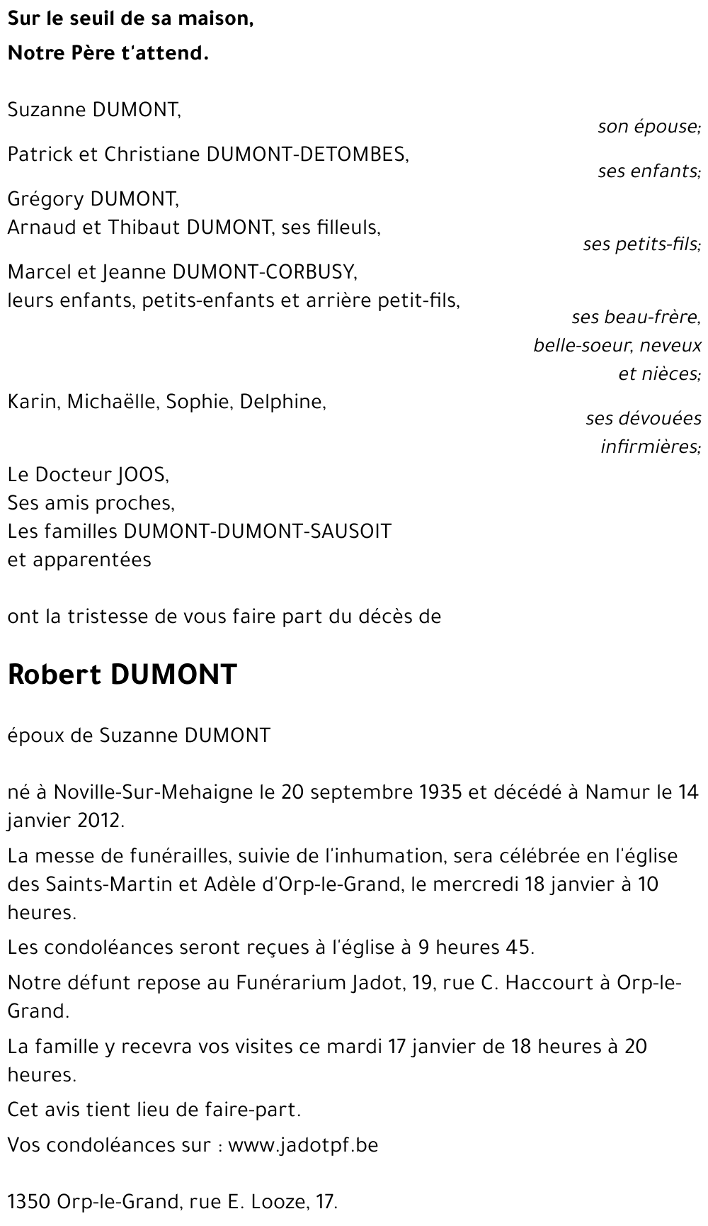 Robert DUMONT