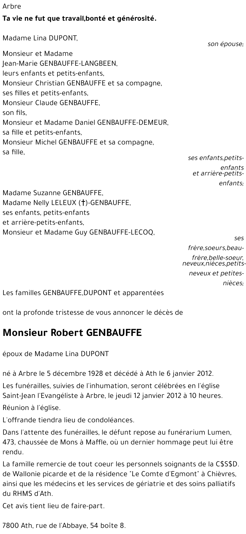 Robert Genbauffe