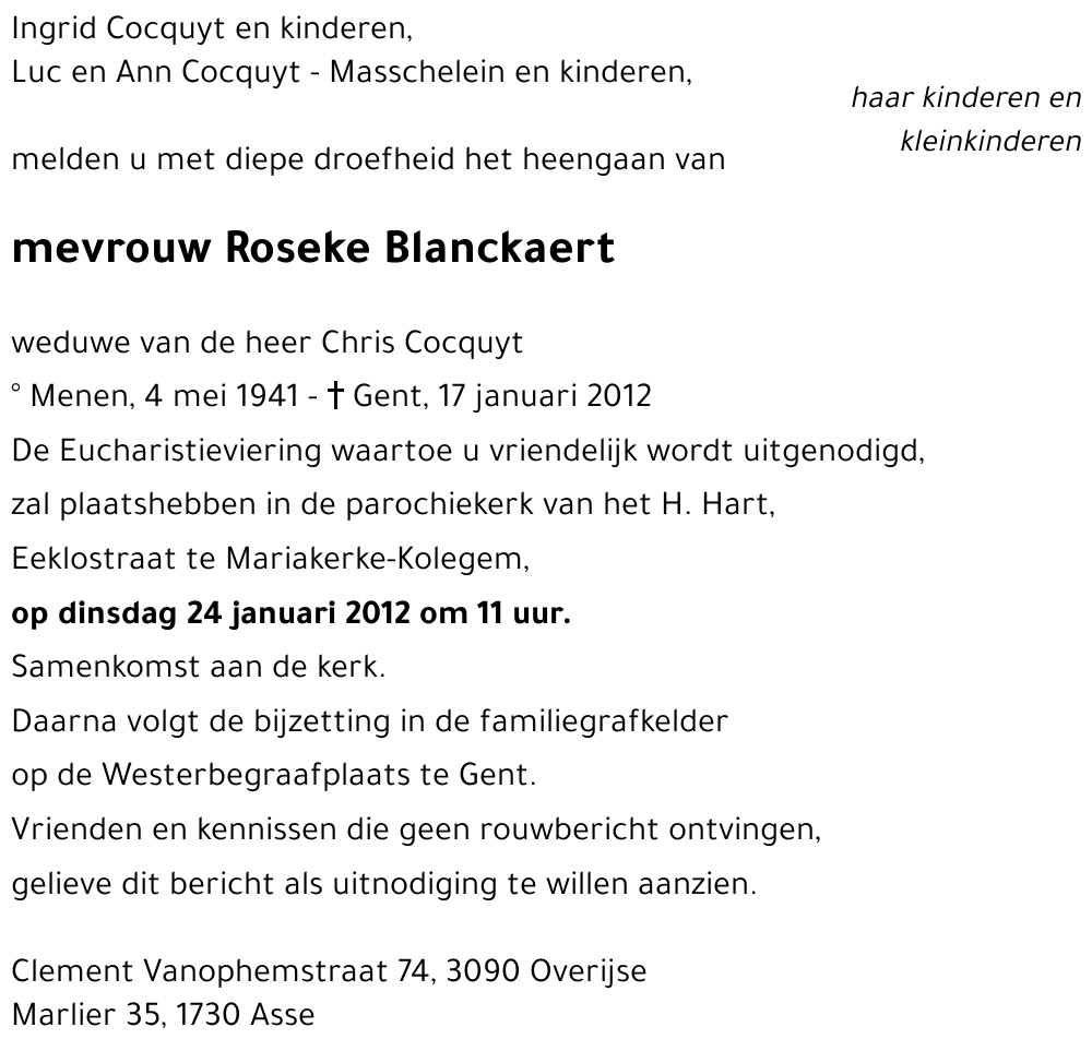 Roseke Blanckaert