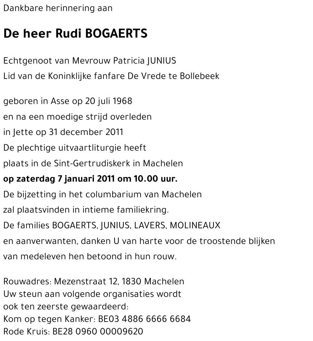 Rudi BOGAERTS