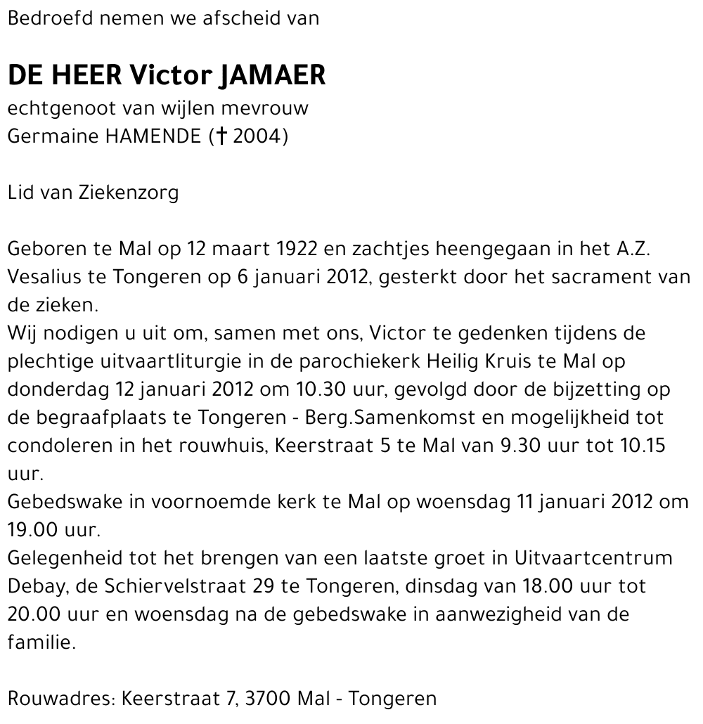 Victor JAMAER