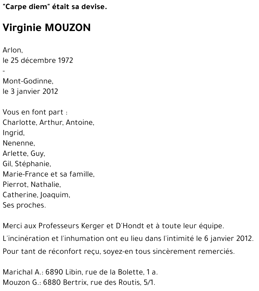 Virginie MOUZON