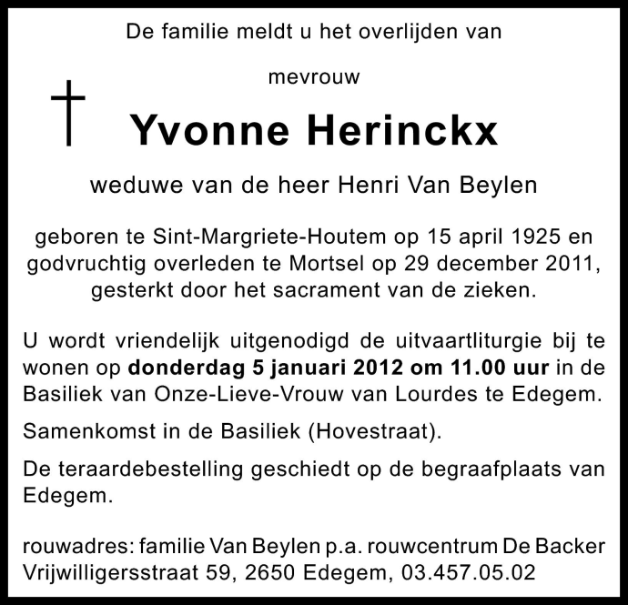 Yvonna Herinckx