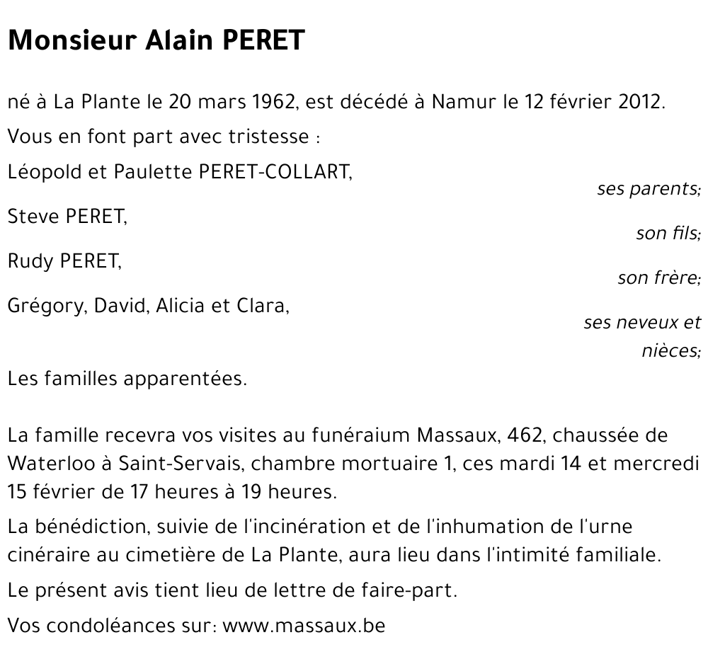 Alain PERET