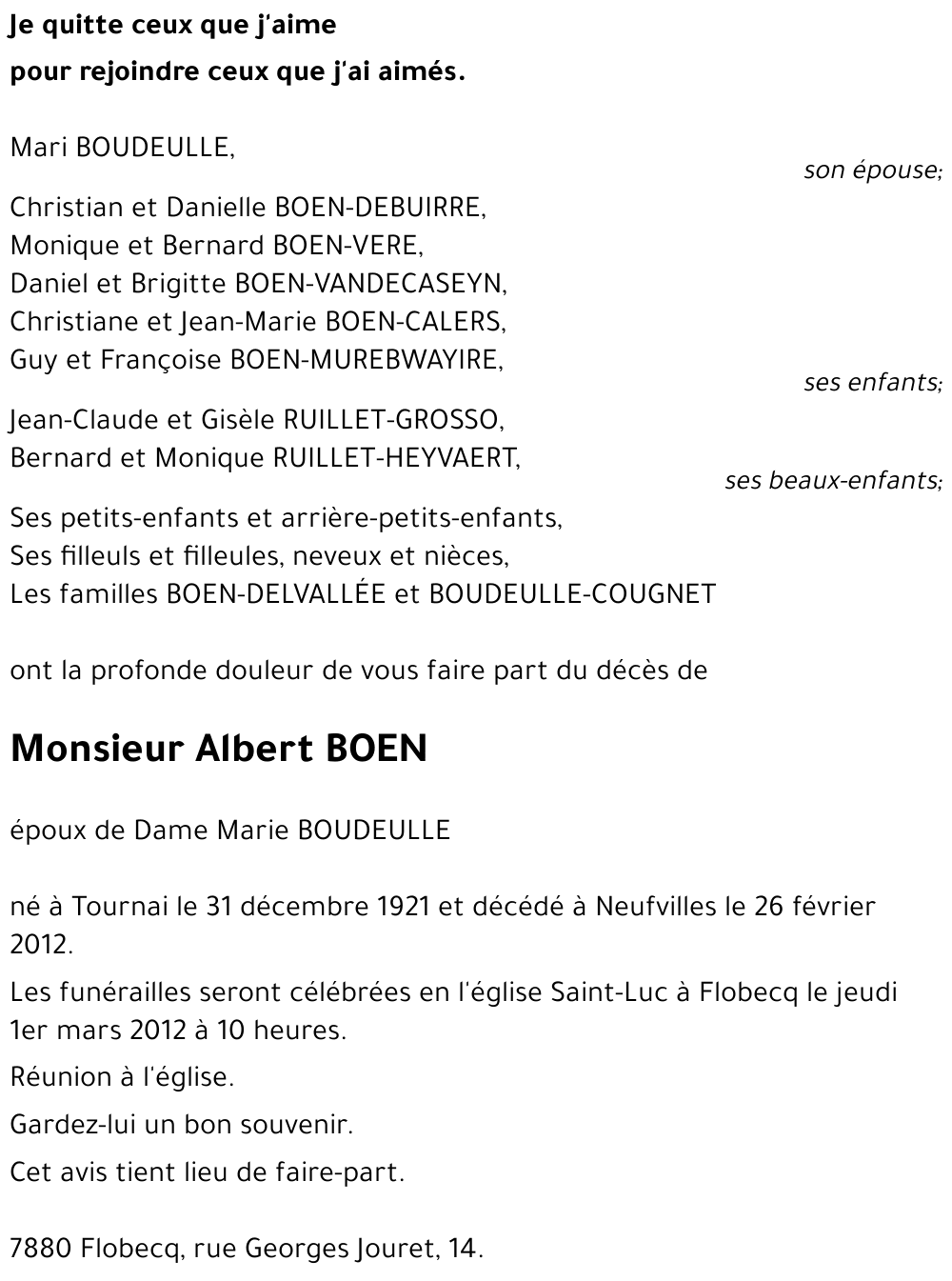 Albert BOEN