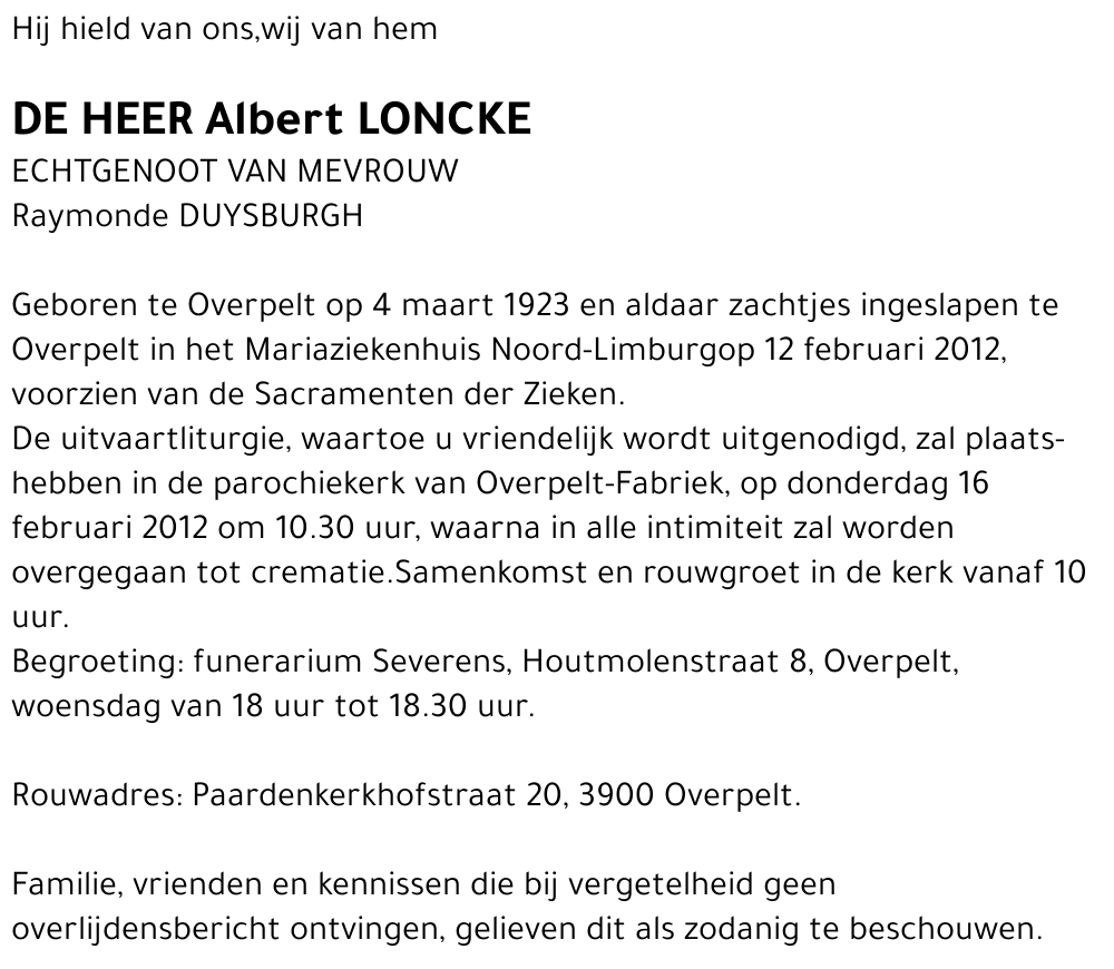 Albert Loncke