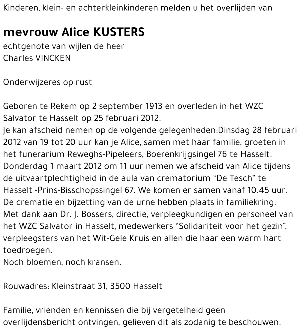 Alice Kusters