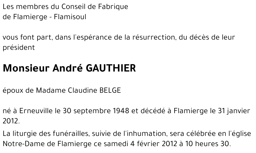 André GAUTHIER