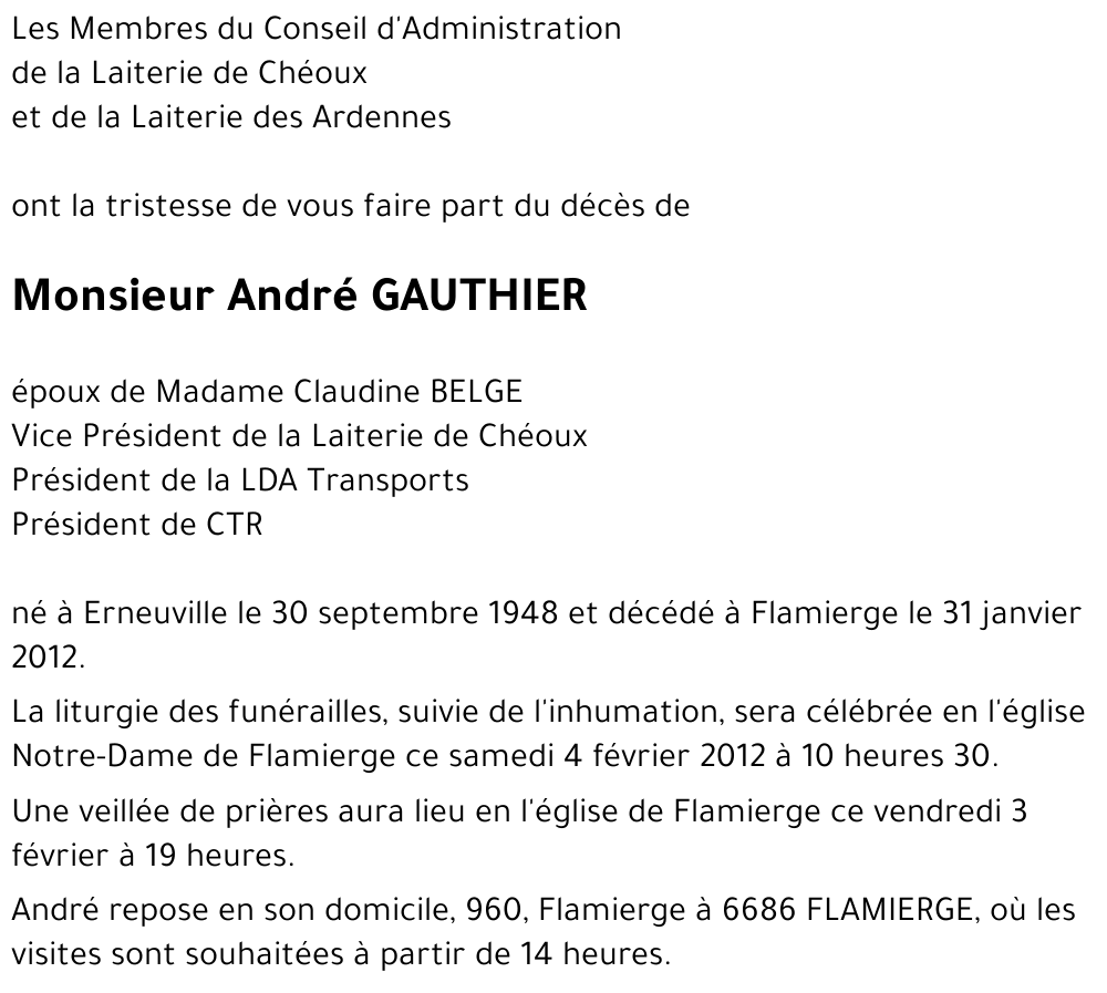 André GAUTHIER