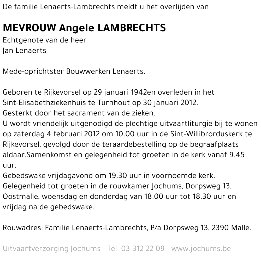 Angele Lambrechts